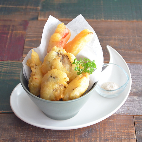 Beer Yeast Fritters with Hiroshima Oysters